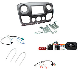 Vauxhall Movano 2010 - 2017 Type 4 Double Din Fascia / Steering / Antenna Fitting Kit
