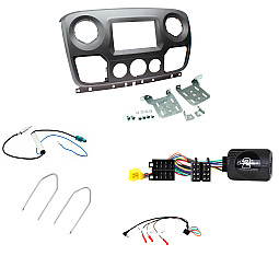 Vauxhall Movano 2010 - 2017 Type 3 Double Din Fascia / Steering / Antenna Fitting Kit Vauxhall Movano 2010 - 2017 Type 3 Double Din Fascia / Steering / Antenna Fitting Kit