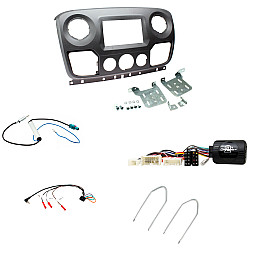 Vauxhall Movano 2010 - 2017 Type 6 Double Din Fascia / Steering / Antenna Fitting Kit Vauxhall Movano 2010 - 2017 Type 6 Double Din Fascia / Steering / Antenna Fitting Kit