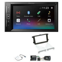 VW Beetle, Caddy, Jetta, Sharan, T-6 Pioneer 6.2" Screen Bluetooth iPod iPhone Stereo Upgrade Kit