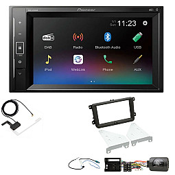 Volkswagen Transporter T5 / T5.1 Pioneer DAB Digital Radio, 6.2" Screen Bluetooth Stereo Upgrade Kit Volkswagen Transporter T5 / T5.1 Pioneer DAB Digital Radio, 6.2" Screen Bluetooth Stereo Upgrade Kit