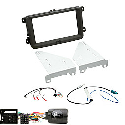 VW Transporter 2009-2015 Double Din Car CD Stereo Can-Bus Wiring Fitting Kit, Fascia, Steering Control VW Transporter 2009-2015 Double Din Car CD Stereo Can-Bus Wiring Fitting Kit, Fascia, Steering Control