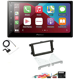 Volkswagen Caddy, Eos, Fusca, Golf, Jetta, Magotan Pioneer 6.8" Apple CarPlay DAB Stereo Upgrade Kit Volkswagen Caddy, Eos, Fusca, Golf, Jetta, Magotan Pioneer 6.8" Apple CarPlay DAB Stereo Upgrade Kit