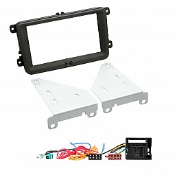 VW Caddy, Polo,T6 Quadlock to ISO radio adapter harness with CANbus ig
