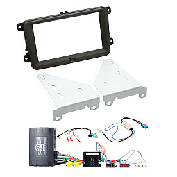 VW EOS, Golf, Passat, Polo, Scirocco Double Din Car Stereo Fascia Infodapter Fitting Kit VW EOS, Golf, Passat, Polo, Scirocco Double Din Car Stereo Fascia Infodapter Fitting Kit