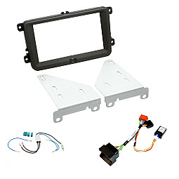 VW MIB-PQ Platform Double Din Fascia / Antenna / ISO Ignition Generator Harness Fitting Kit VW MIB-PQ Platform Double Din Fascia / Antenna / ISO Ignition Generator Harness Fitting Kit