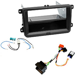 VW MIB-PQ Platform Single Din Fascia / Antenna / ISO Ignition Generator Harness Fitting Kit