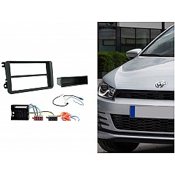 2DIN Car Stereo Radio Fascia Panel Trim For Volkswagen Polo 2014