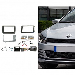 Car Radio Fascias Frame For Volkswagen VW Polo 2011-2018 9 inch