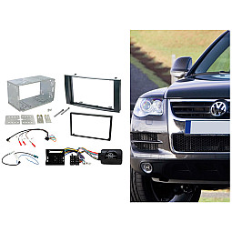Connects2 CTKVW03 - Volkswagen Touareg 2003 - 2010 Double Din Car Stereo Fitting Kit Connects2 CTKVW03 - Volkswagen Touareg 2003 - 2010 Double Din Car Stereo Fitting Kit