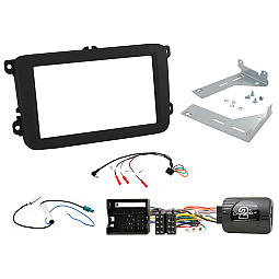 CTKVW18 Volkswagen Caddy Facelift Double Din Car Stereo Black Fascia Fitting Kit CTKVW18 Volkswagen Caddy Facelift Double Din Car Stereo Black Fascia Fitting Kit