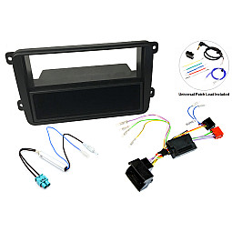 InCarTec FK-172-SWC2-D VW Single / Double Din Stereo Upgrade Fitting Kit For Highline & Amplified 