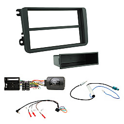VW Golf MK V, Eos, Transporter Car CD Stereo Fitting Kit Fascia, Steering Stalk Adaptor, Aerials