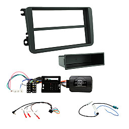 VW Passat, Scirocco Dynaudio Single Din Fascia Steering Retention Antenna Fitting kit