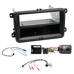 VW Sagitar, Scirocco, Touran, Vento Single/Double Din Fascia, Steering Control Aerial Fitting Kit VW Sagitar, Scirocco, Touran, Vento Single/Double Din Fascia, Steering Control Aerial Fitting Kit