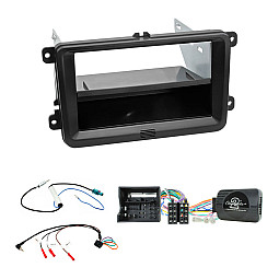 VW Transporter T6 Single / Double Din Car Stereo Fascia Steering Control Antenna Fitting kit VW Transporter T6 Single / Double Din Car Stereo Fascia Steering Control Antenna Fitting kit