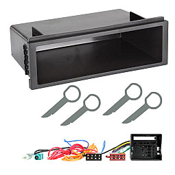 VW Transporter T5 2007> Car Stereo Fitting Kit Pocket Tray, Wiring Harness, Aerial Adaptor VW Transporter T5 2007> Car Stereo Fitting Kit Pocket Tray, Wiring Harness, Aerial Adaptor
