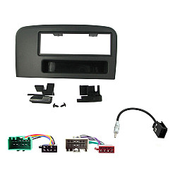 Volvo S80 1998 - 2006 Car Stereo Single Din Fascia Panel ISO Wiring Fitting Kit Volvo S80 1998 - 2006 Car Stereo Single Din Fascia Panel ISO Wiring Fitting Kit