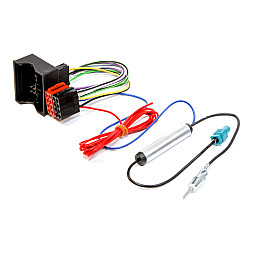 InCarTec 20-156A Skoda Quadlock to ISO Radio Adaptor Harness, with Antenna Adaptor, Hardwire Ignition InCarTec 20-156A Skoda Quadlock to ISO Radio Adaptor Harness, with Antenna Adaptor, Hardwire Ignition