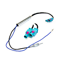 InCarTec 21-128 Volkswagen Fakra to Din Antenna Adaptor With Phantom Power