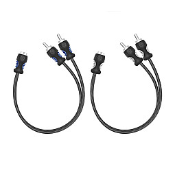 InCarTec 32-203 RECOIL Echo Series Premium Twisted Pair RCA Y Leads Female to Two Male (Pair of Cables) InCarTec 32-203 RECOIL Echo Series Premium Twisted Pair RCA Y Leads Female to Two Male (Pair of Cables)