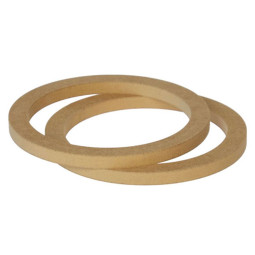 InCarTec 40-000-165-12 165mm (6.5") MDF Spacer Rings For 165mm Speakers (12mm Depth) PAIR