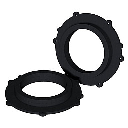InCarTec 40-2013W-165 Porsche 165mm Front Door Speaker Adaptor Rings/Panels