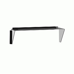 InCarTec 50-010 Universal Car Radio Stereo Audio Sun Shade Visor (GLOSS BLACK)