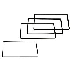 InCarTec 50-062 Double Din Car Audio Radio Spacer Trim Set (MATT BLACK)