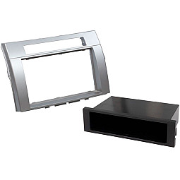InCarTec 50-328S Toyota Corolla Verso Single / Double Din Car Audio Fascia Removable Pocket (SHINY SILVER) InCarTec 50-328S Toyota Corolla Verso Single / Double Din Car Audio Fascia Removable Pocket (SHINY SILVER)