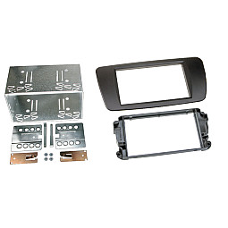InCarTec 50-342/PRO Seat Ibiza Double Din Flush Fit Car Audio Fascia Adaptor Panel (MATT BLACK)