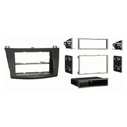 Connects2 CT23MZ19 Mazda 3 2009 - 2013 Matt Black Single & Double Din Fascia Panel Adaptor Kit Connects2 CT23MZ19 Mazda 3 2009 - 2013 Matt Black Single & Double Din Fascia Panel Adaptor Kit