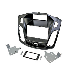 Ford Focus Mk3 Facelift (2015-2018) Double Din Car Fascia Panel (MATT BLACK)