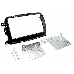 InCarTec 50-627 Fiat 500 (2016-2021) Uconnect 7" Double Din Radio Fascia Gloss Black