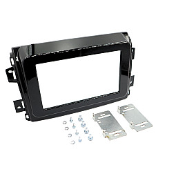 InCarTec 50-629/1 Fiat Ducato (2021 onwards) Double DIN Car Radio Fascia Adaptor Panel (GLOSS BLACK)