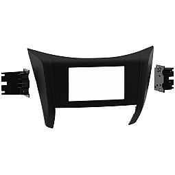 InCarTec 50-638 Nissan Navara, NP300 Double Din Car Facia Adaptor Panel (MATT BLACK)