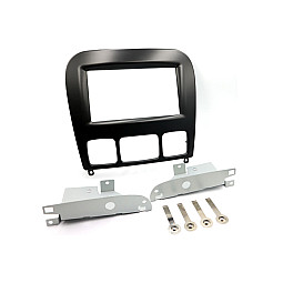 InCarTec 50-675 Mercedes S Class Double Din Car Radio Fascia Adaptor (MATT BLACK)