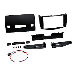InCarTec 50-921/1 Mercedes C Class With Buttons Double Din Car Audio Fascia Panel (MATT BLACK)