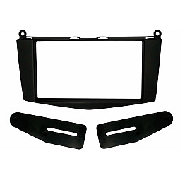 InCarTec 50-921 Mercedes C Class Without Buttons Double Din Car Audio Fascia Panel (MATT BLACK)
