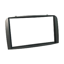 thumbnail image 2 of Double 2-DIN Radio Bezel For Alfa Romeo 147 GT 937 (2000+) | Silver + ISO Cable & Antenna 2 of 4