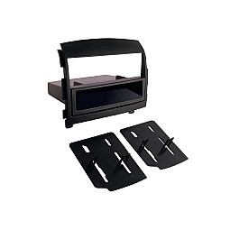 InCarTec 50-348 Hyundai Sonata Single/Double Din Car Audio Fascia With Removable Pocket (MATT BLACK)