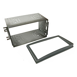 InCarTec 50-827/1 Kia Sportage Double Din Car Audio Fascia Radio Cage Kit (SILVER)