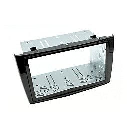 Peugeot 308, RCZ Double Din Fascia Adaptor Panel and Cage Kit (Piano Black)