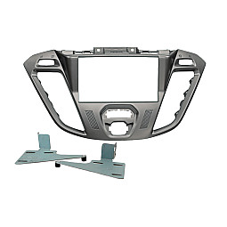 InCarTec 50-926/1 Ford Transit Custom MK1 2013-2018 Double Din Fascia (MATT GREY / PHOENIX SILVER)