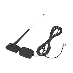 InCarTec 70-925 DAB External Glass Mount Whip Antenna +15db InCarTec 70-925 DAB External Glass Mount Whip Antenna +15db