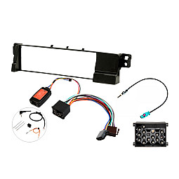 BMW 3 Series E46 (Standard / Round Pin) Single Din Car Stereo Upgrade Fitting Kit (With SWC) BMW 3 Series E46 (Standard / Round Pin) Single Din Car Stereo Upgrade Fitting Kit (With SWC)