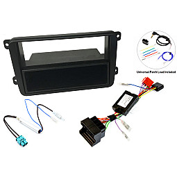 InCarTec FK-172-SWC5-D Volkswagen Complete Single Din Car Stereo Upgrade Fitting Kit