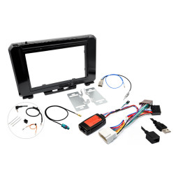 InCarTec FK-605-USB Suzuki Jimny 2018> Double Din Stereo Upgrade Fitting Kit with SWC, DAB & USB Retention