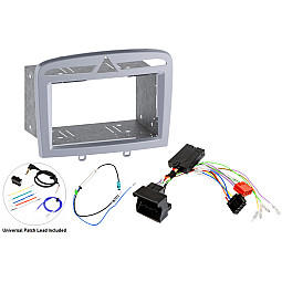 InCarTec FK-915/2-SWC Peugeot 308 (2008-2013) Double Din Car Stereo Silver Fitting Kit WITH SWC InCarTec FK-915/2-SWC Peugeot 308 (2008-2013) Double Din Car Stereo Silver Fitting Kit WITH SWC