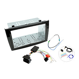 InCarTec FK-915/3-SWC Peugeot 308 (2008-2013) Double Din Car Stereo Fitting Kit (PIANO BLACK/ WITH SWC)